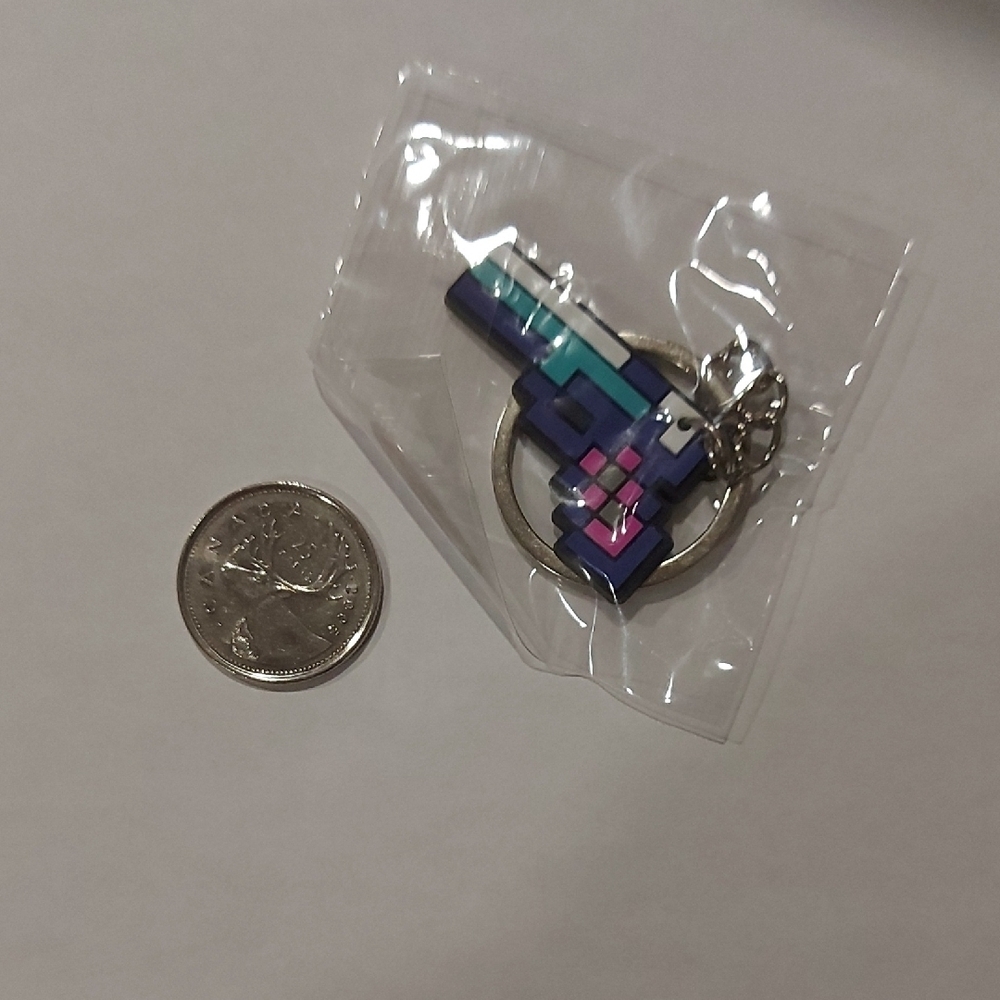 Minecraft Gun Keychain